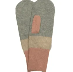 AJ117 Project Mittens Grå/Rosa Handsker