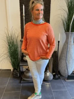 Basicapparel Joline T-Neck Lysegrøn Rullekrave