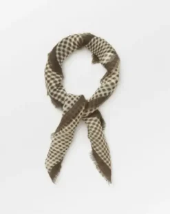 Becksøndergaard Gingham Nougat-Creme Tørklæde