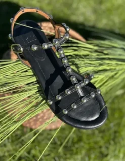 Billi bi Sort Sandal M/Nitter