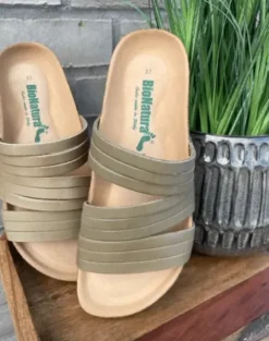 BioNatura Fango/Oliven Sandal
