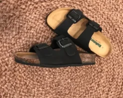 BioNatura Sandal Style 11 Thesis Sort Nabuk Sandal