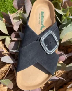 BioNatura Sort Ruskind Sandal – SPAR 40%