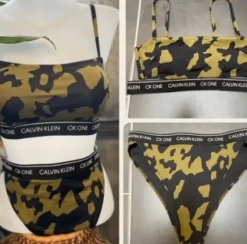 Calvin Klein Bralette Bikini Top I camouflage