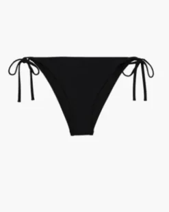 Calvin Klein Sort Bikinitrusse Med Bindebånd