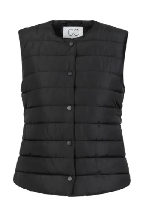 CC Heart Asta Quiltet Vest Sort