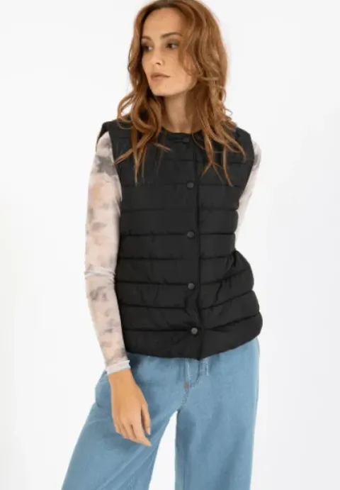 CC Heart Asta Quiltet Vest Sort