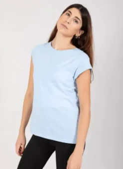 CC Heart Lyseblå T-Shirt Med Rund Hals