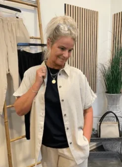 CC Heart Sort T-shirt Med Lille Ærme