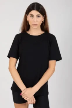 CC Heart Sort T-shirt Med Lille Ærme