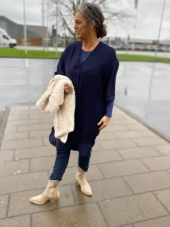 Co Couture Blå Caryn Pleat Tunic