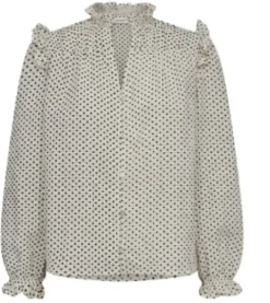 Co Couture Chess Dot Skjorte
