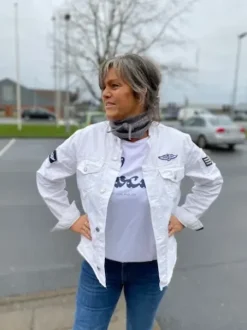 Co Couture Dot Coco Tee Hvid/M Blå
