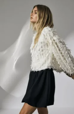 Co Couture Fozzy Bluse Off White