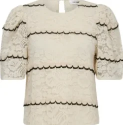 Co Couture Lora Lace Bluse OffWhite