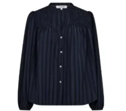 Co Couture Lulu Smock V-Shirt Navy