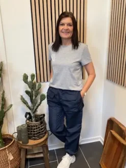 Co Couture Siara Outline Grey Melange T-Shirt