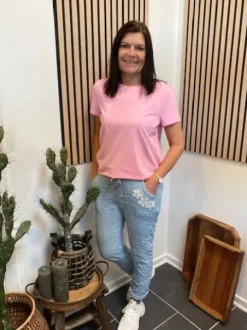 Co Couture Siara Outline Lyserød T-shirt