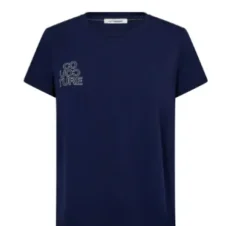 Co Couture Siara Outline Navy T-shirt