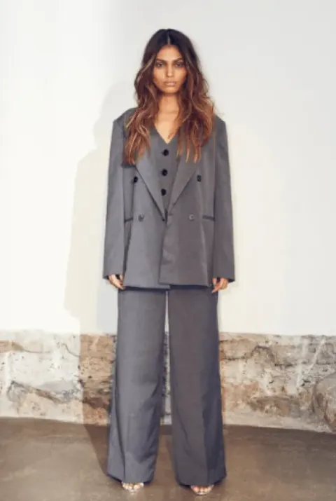 Co couture Tame Oversize Grå Blazer