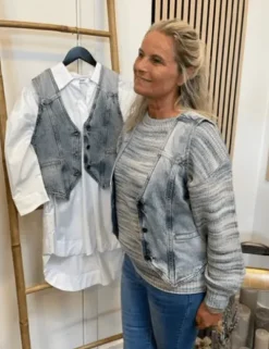 Co couture Vika Vest Denim Blue