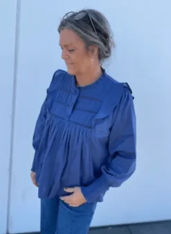 Continue Bluse Joey Chroche Navy Blue