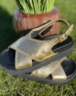Copenhagen Shoes Goldie Gold Sandal