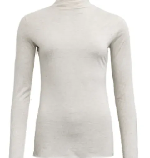 Costa Mani Alba Beige Rullekrave Bluse