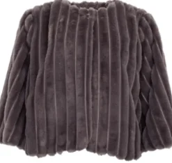 Costa Mani Fake Fur Grå Jakke
