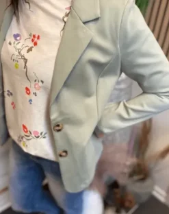 Costa Mani Monkey Blazer Mint
