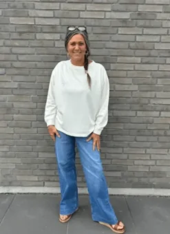 Costa Mani Reflect Sweat – Hvid Med Sølv Tekst
