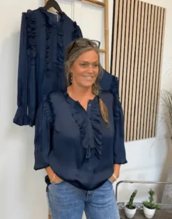 Costa Mani Sophie Blå Skjorte