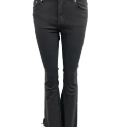 Costa Mani Sort Buks Med Boot Cut Og Fryns