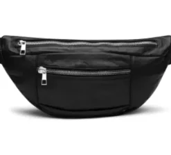 Depeche Bumbag Sort Med Sølv Lynlåse – 13860