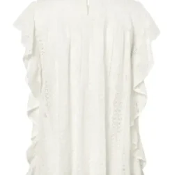 Depeche Nelly Hvid Blonde Bluse