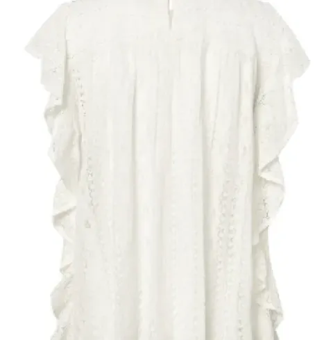 Depeche Nelly Hvid Blonde Bluse