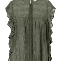 Depeche Nelly Khaki Bluse