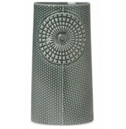 Dottir Dot Large Oval Dark Green Vase