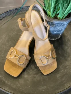 Duffy Camel Sandal Med Bissel