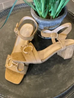 Duffy Camel Sandal Med Bissel