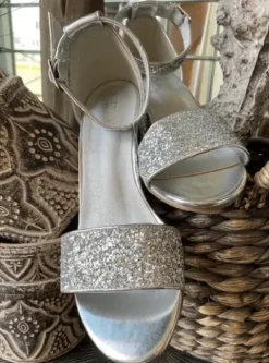 Duffy Sølv Glitter Sandal