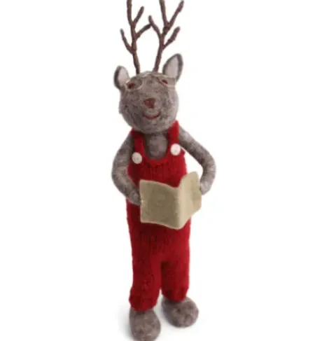 En Gry & Sif XL Boy Deer With Book 62 Cm