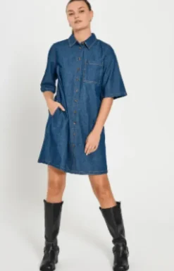 Freequent Lisea Denim Kjole