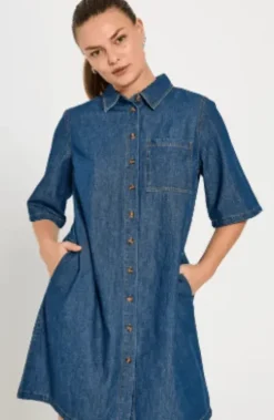 Freequent Lisea Denim Kjole