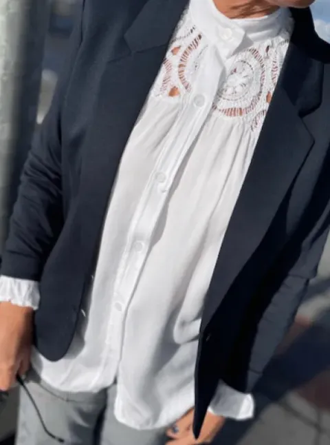 Freequent Nanni Blazer Marine Blå