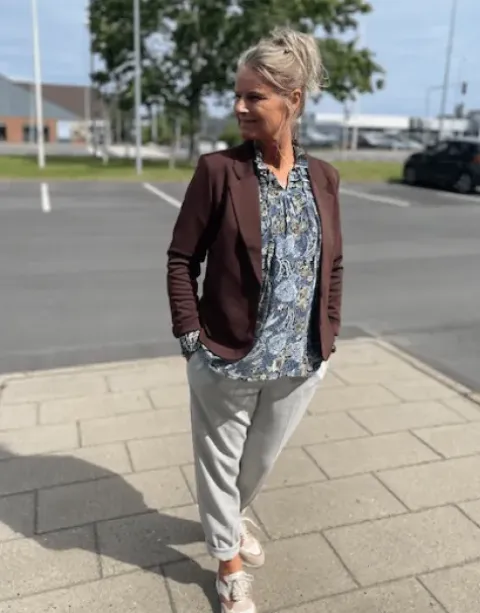 Freequent Nanni Coffee Farvet Blazer