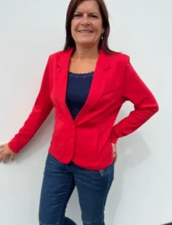 Freequent Nanni Rococco Rød Blazer – SPAR 50%