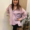 Garance Lyserød Stribet Skjort