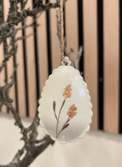 Maileg Easter Egg Ornament Med Gul Blomst