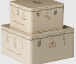 Maileg Metal Box 2 Stk Ambiance de Noel